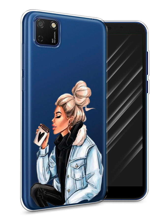 

Чехол Awog на Honor 9S "Cute girl", Коричневый;бежевый, 6102650-7