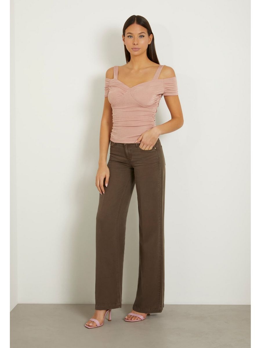 

Джинсы женские Guess GU121N18M коричневые 25/34, Коричневый, GU121N18M