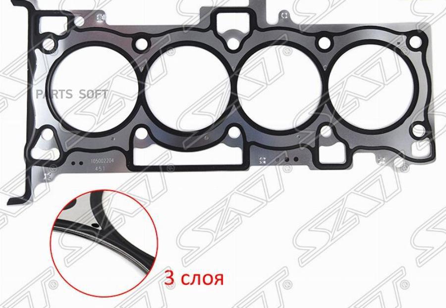 SAT Прокладка ГБЦ MITSUBISHI DELICA/LANCER/OUTLANDER 4G69 2.4 MIVEC 07-