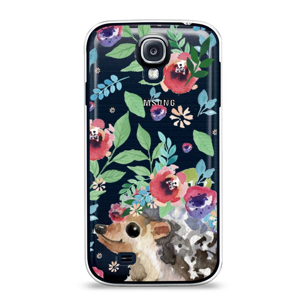 

Чехол Awog на Samsung Galaxy S4 / Самсунг S4 "Ежик в цветах акварель", 23950-2