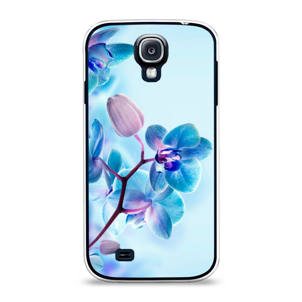 

Чехол Awog на Samsung Galaxy S4 / Самсунг S4 "Голубая орхидея", 23950-8