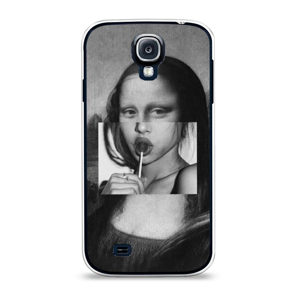 

Чехол Awog на Samsung Galaxy S4 / Самсунг S4 "Mona Lisa sucking lollipop", 23950-9