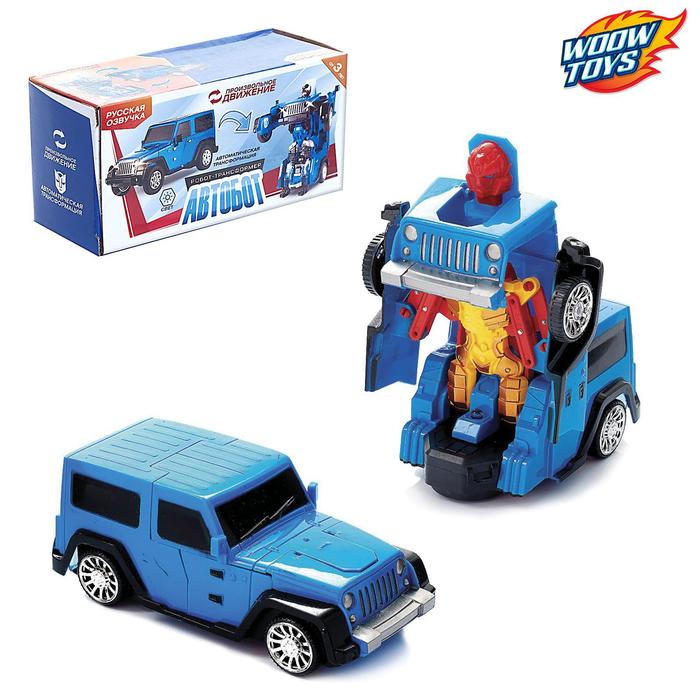 

Трансформер Woow Toys Внедорожник, свет, русская озвучка, на батарейках, "Внедорожник", свет, русская озвучка, на батарейках