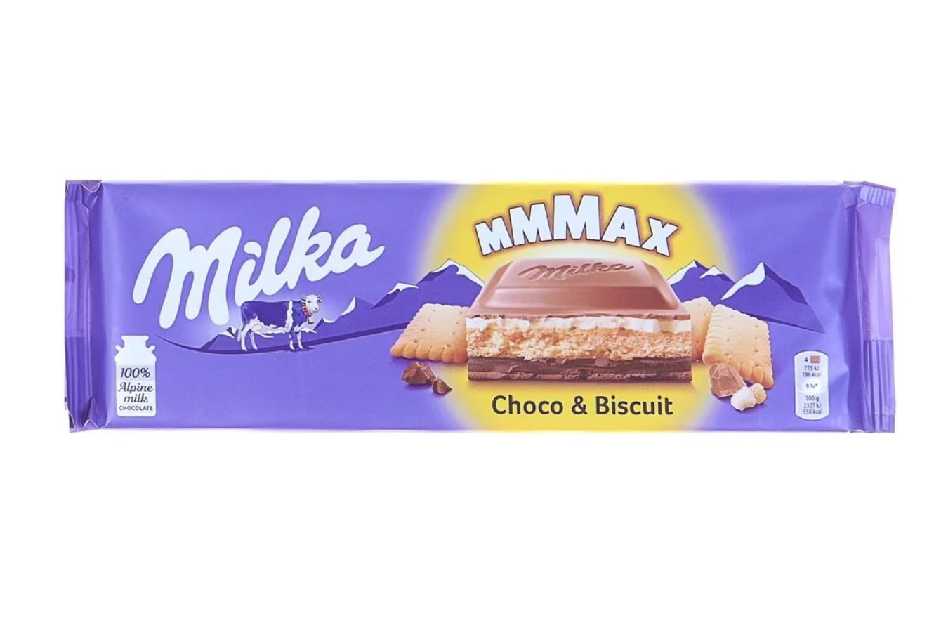 

Шоколад молочный Milka Бисквит и шоколад, 300 г