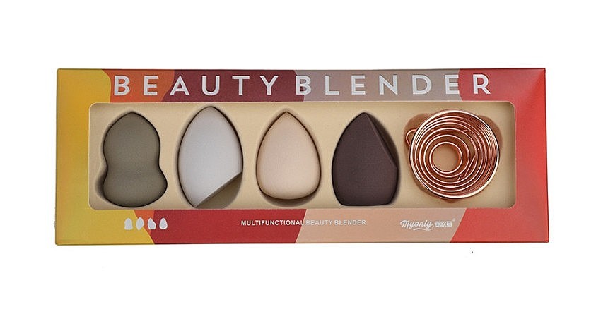 фото Подарочный набор спонжей с подставкой myonly multifunctional beauty blender 4 шт.