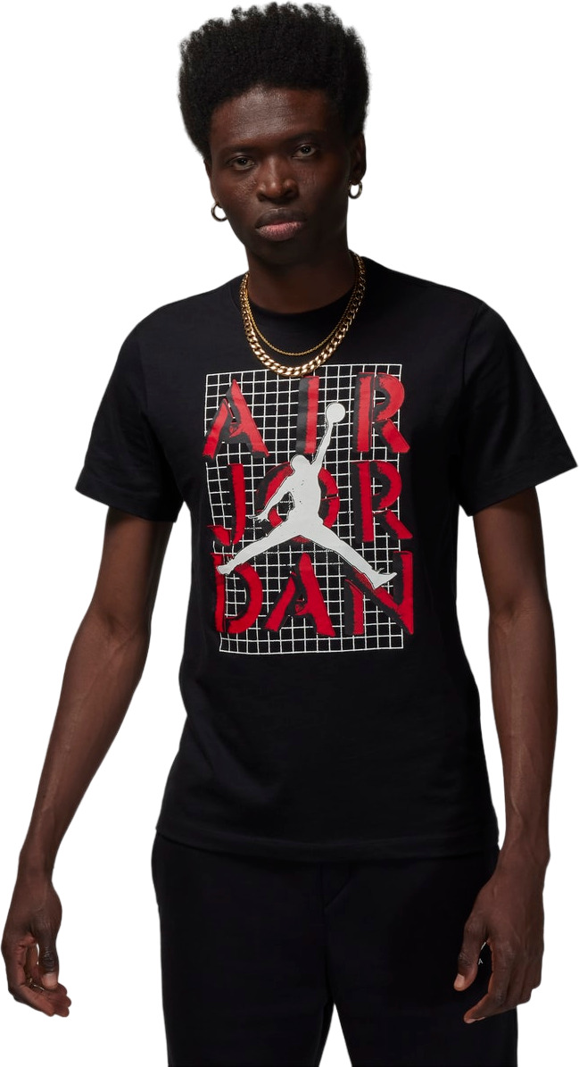 Футболка мужская Nike Jordan Brand Jumpman Stack Tee черная XL Камбоджа черный