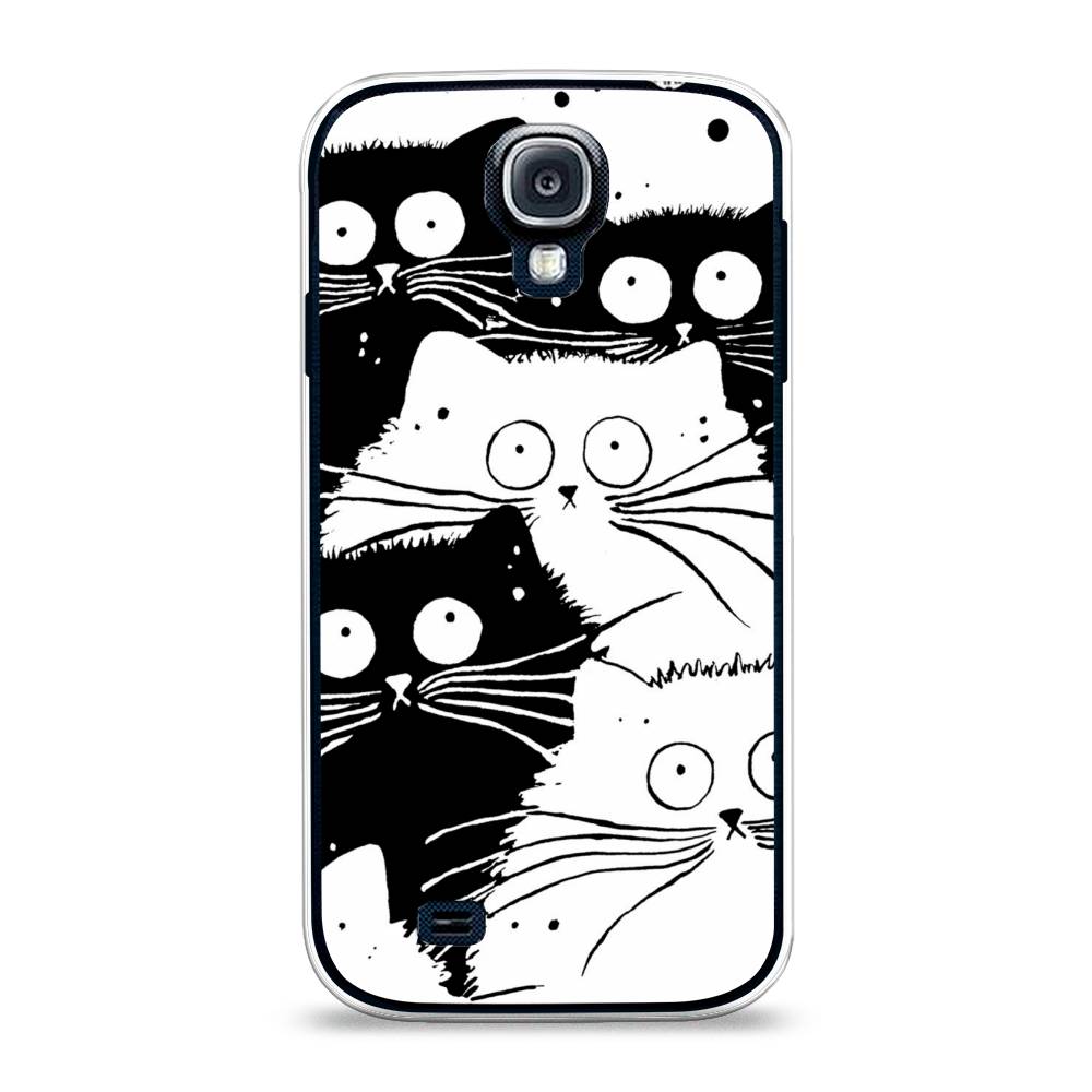 

Чехол Awog на Samsung Galaxy S4 / Самсунг S4 "Коты черно-белые", 23950-2