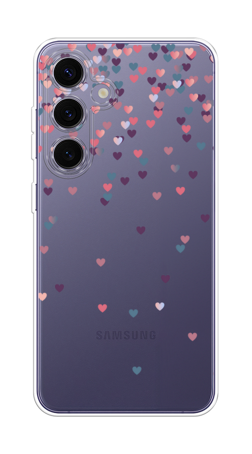 

Чехол на Samsung Galaxy S24 Plus "Посыпка сердечки", Розовый;фиолетовый, 2109150-1