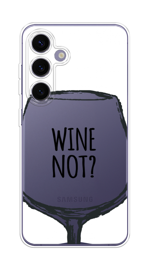 

Чехол на Samsung Galaxy S24 Plus "Wine not white", Белый, 2109150-1