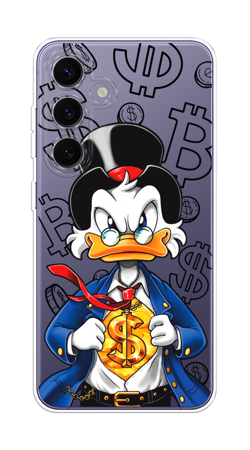 

Чехол на Samsung Galaxy S24 Plus "Scrooge Goldman", Черный;белый;синий, 2109150-1