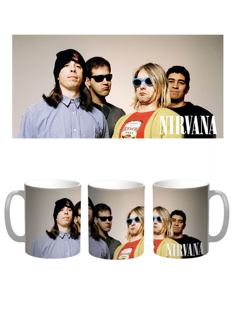 

Кружка СувенирShop "Nirvana/Нирвана/Кобейн" 330 мл, CU-MGNR9-W/2S