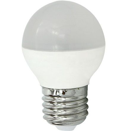 фото Лампочка ecola globe led premium 8,0w g45 220v e27 2700k шар (композит) 75x45, k7qw80elc