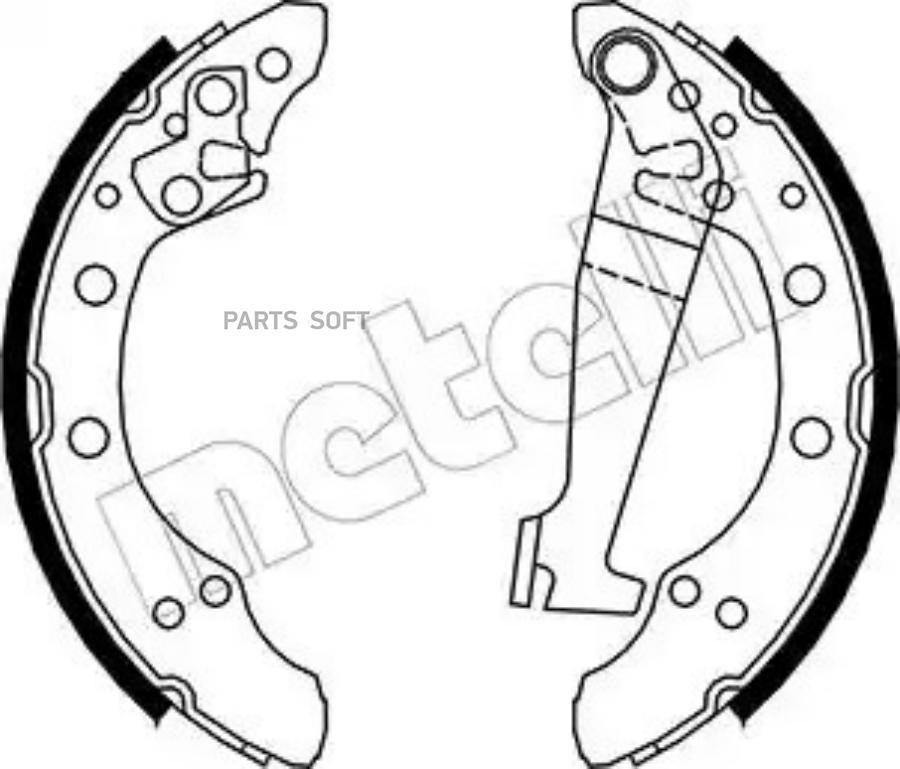 METELLI 530462 К-т бараб тормоз колодок 2880₽