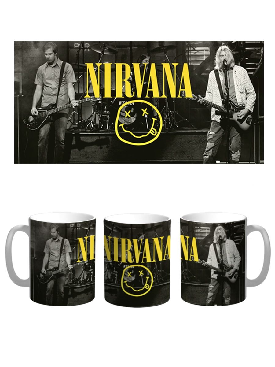 фото Кружка сувенирshop "nirvana/нирвана/кобейн" 330 мл