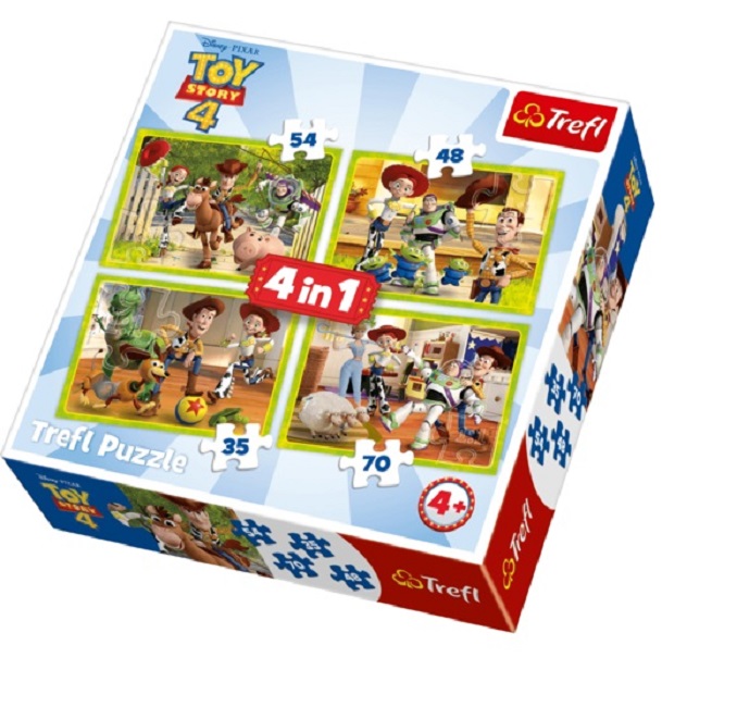 

Пазл Castorland TR34312 Команда игрушек, Toy Story, 35х48х54х70 деталей, Trefl
