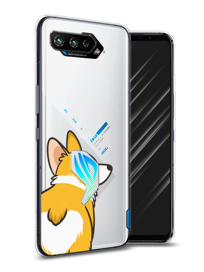 

Чехол Awog на Asus ROG Phone 5 "Корги следуй за мной", Желтый;бежевый;белый, 44250-2