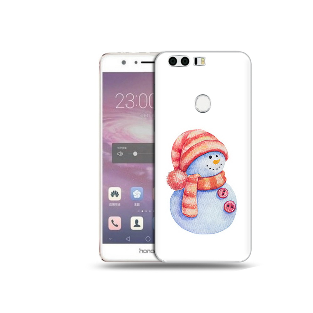 

Чехол MyPads Tocco для Honor 8 Веселый снеговик (PT46676.38.44), Прозрачный, Tocco