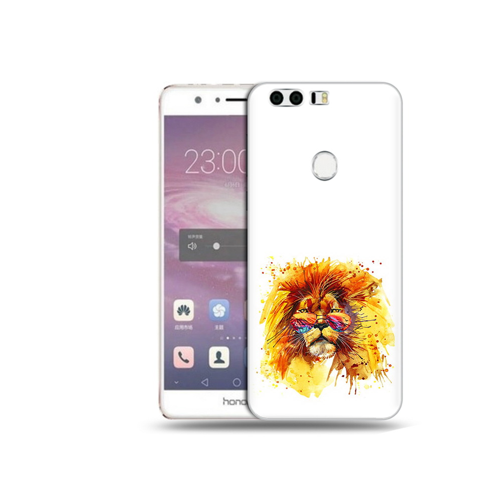 

Чехол MyPads Tocco для Honor 8 лев в очках (PT46676.38.436), Прозрачный, Tocco