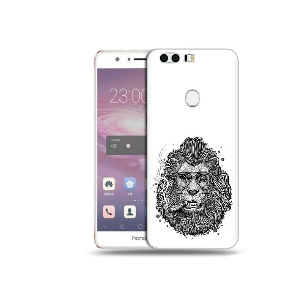 

Чехол MyPads Tocco для Honor 8 курящий лев (PT46676.38.432), Прозрачный, Tocco