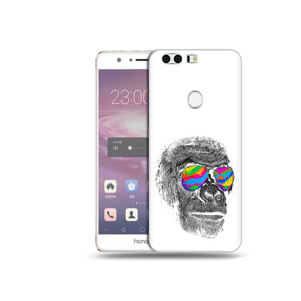 

Чехол MyPads Tocco для Honor 8 крутая обезьяна в очках (PT46676.38.422), Прозрачный, Tocco