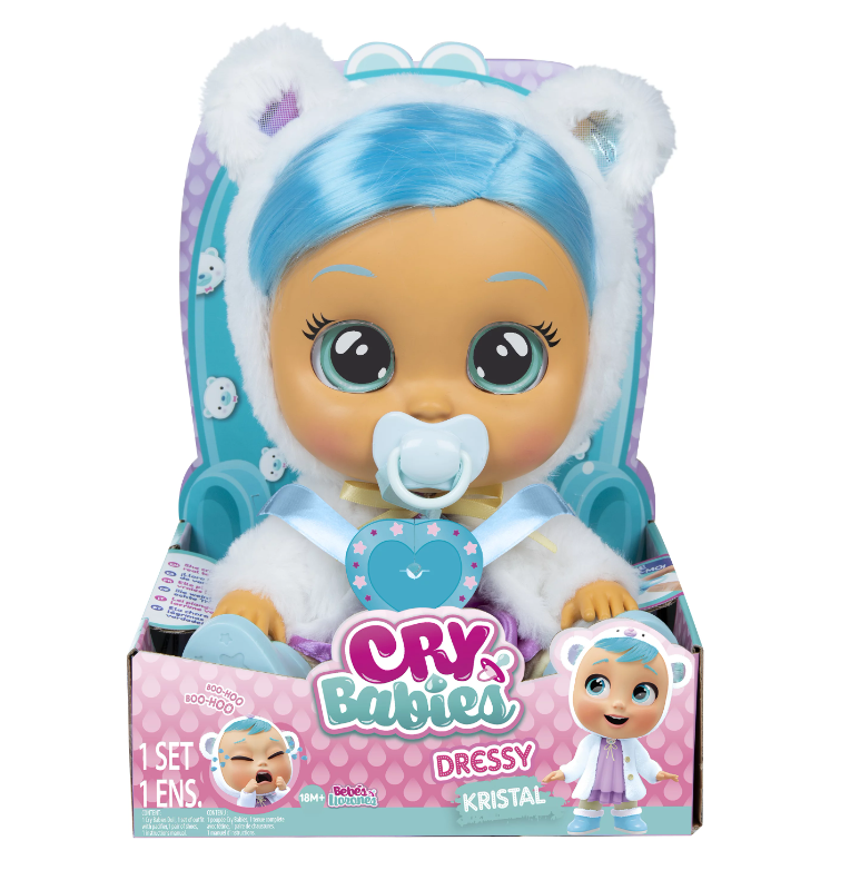 

Пупс IMC Toys Cry Babies Dressy Kristal Плачущий младенец Кукла Кристал 87752