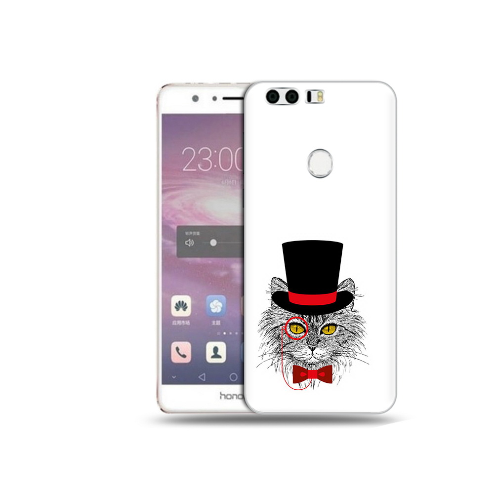 Чехол MyPads Tocco для Honor 8 кот в шляпе (PT46676.38.397)