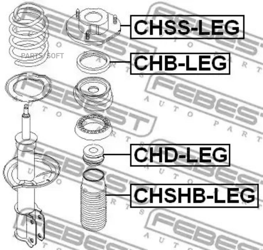 

Опорный Подшипник Переднего Амортизатора FEBEST CHBLEG