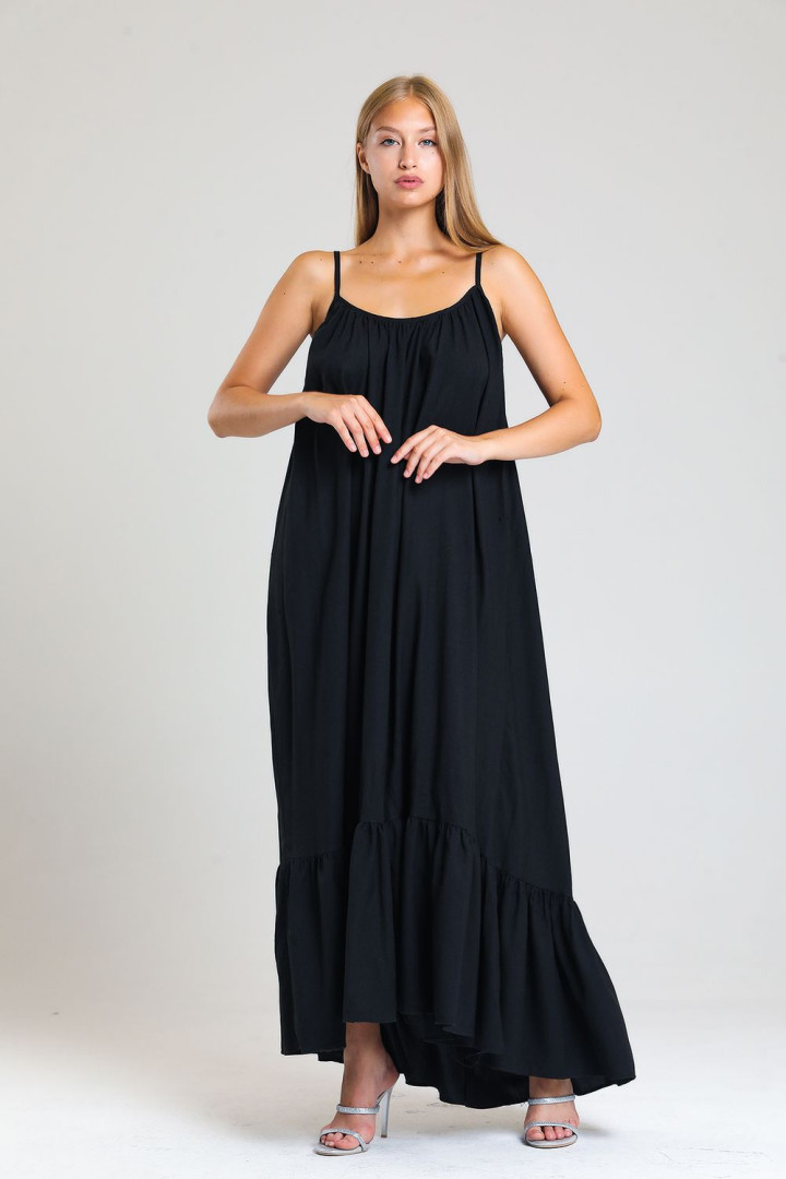 

Платье женское Sense 135074 черное 42 EU (товары доставляются из-за рубежа), 135074