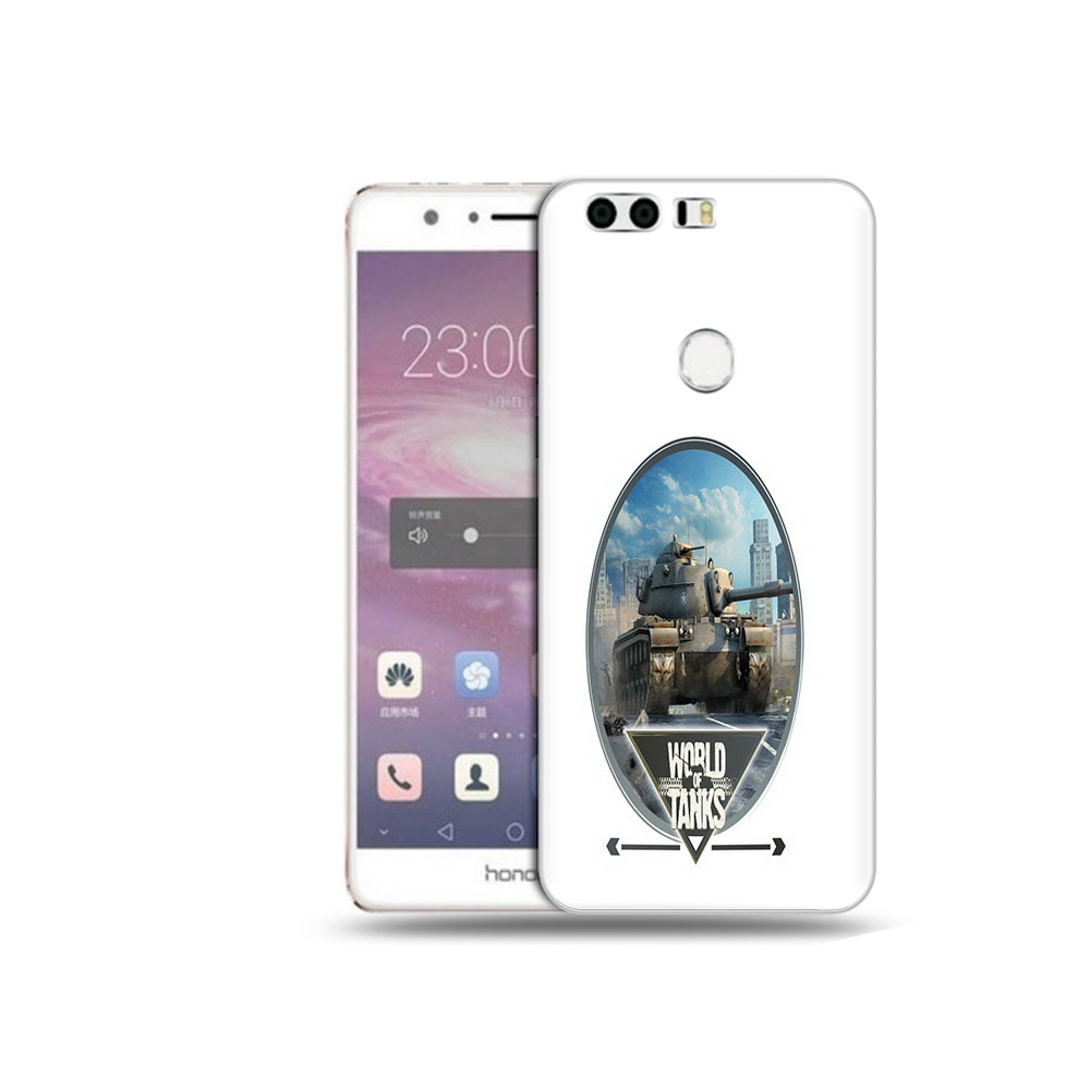 

Чехол MyPads Tocco для Honor 8 игра с танками (PT46676.38.375), Прозрачный, Tocco