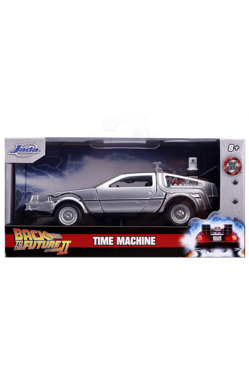Игрушечная машинка Jada Toys Hollywood Rides 1:32 Time Machine, Back To The Future-2 4 in 1 drop ultrasonic cool mist humidifier 1 gallon top fill humidifier 24 hour run time with optional sound machine and co