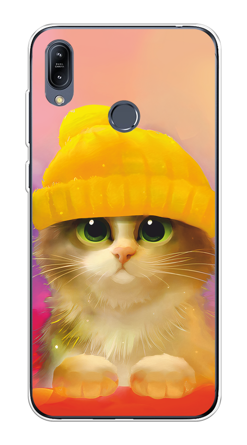 

Чехол Awog на Asus Zenfone Max M2 ZB633KL "Котенок в желтой шапке", Желтый, 43750-2