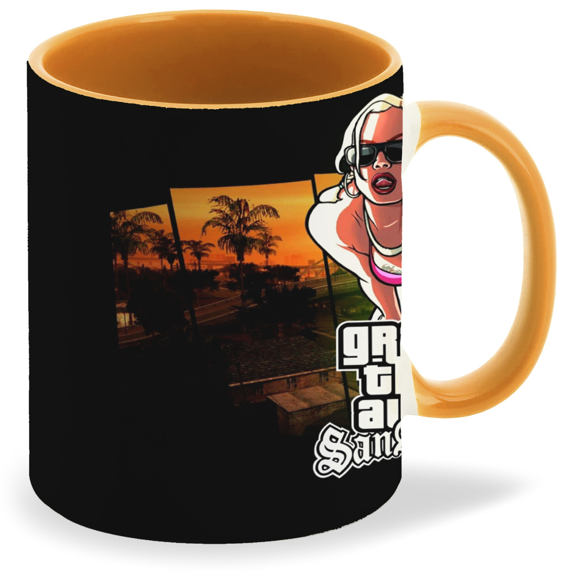 

Кружка CoolPodarok Grand theft Auto GTA Гта (девушка и лого), Grand theft Auto GTA Гта (девушка и лого)