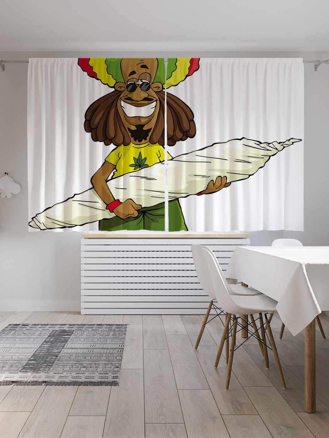 

Шторы JoyArty c фотопечатью "Счастье растамана" из сатена, 290х180 см, Счастье растамана