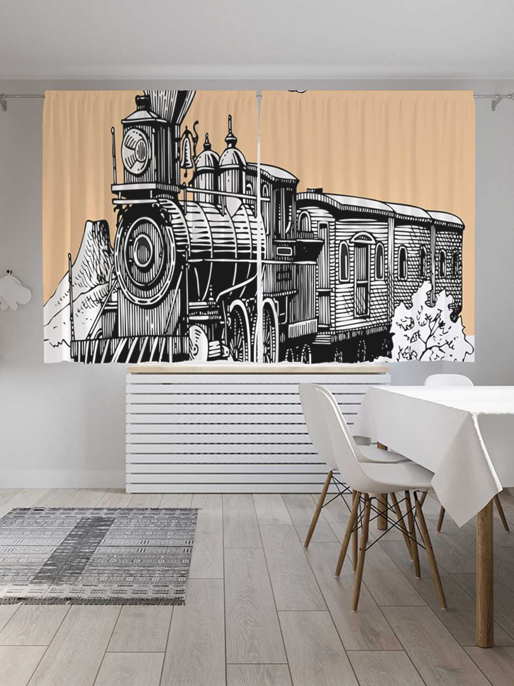 

Шторы JoyArty c фотопечатью "Старый паровоз" из сатена, 290х180 см, Старый паровоз