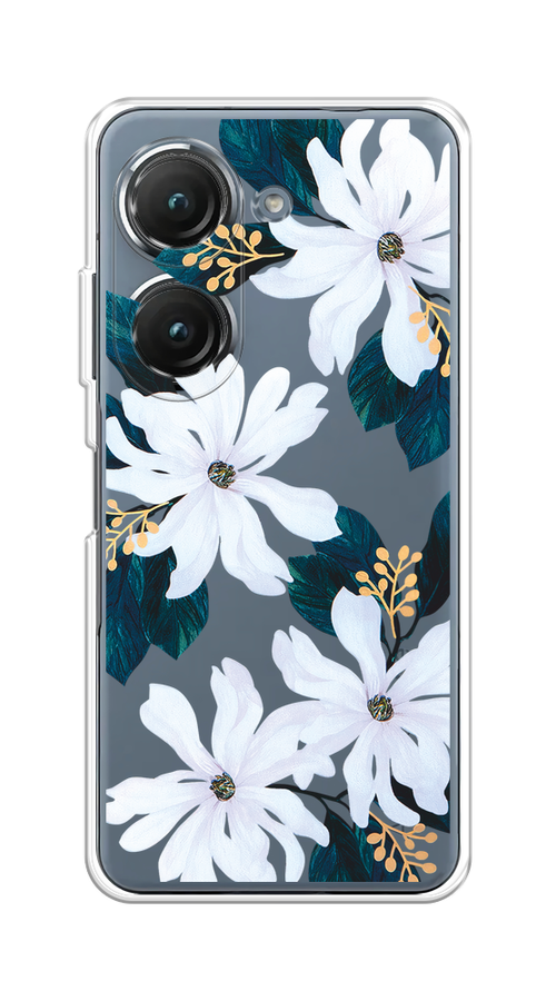 

Чехол на Asus ZenFone 9/ZenFone 10 "Delilah Flower", Зеленый;белый, 44950-1