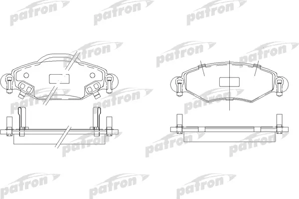

Колодки тормозные дисковые передн TOYOTA: YARIS 99- PATRON PBP1513