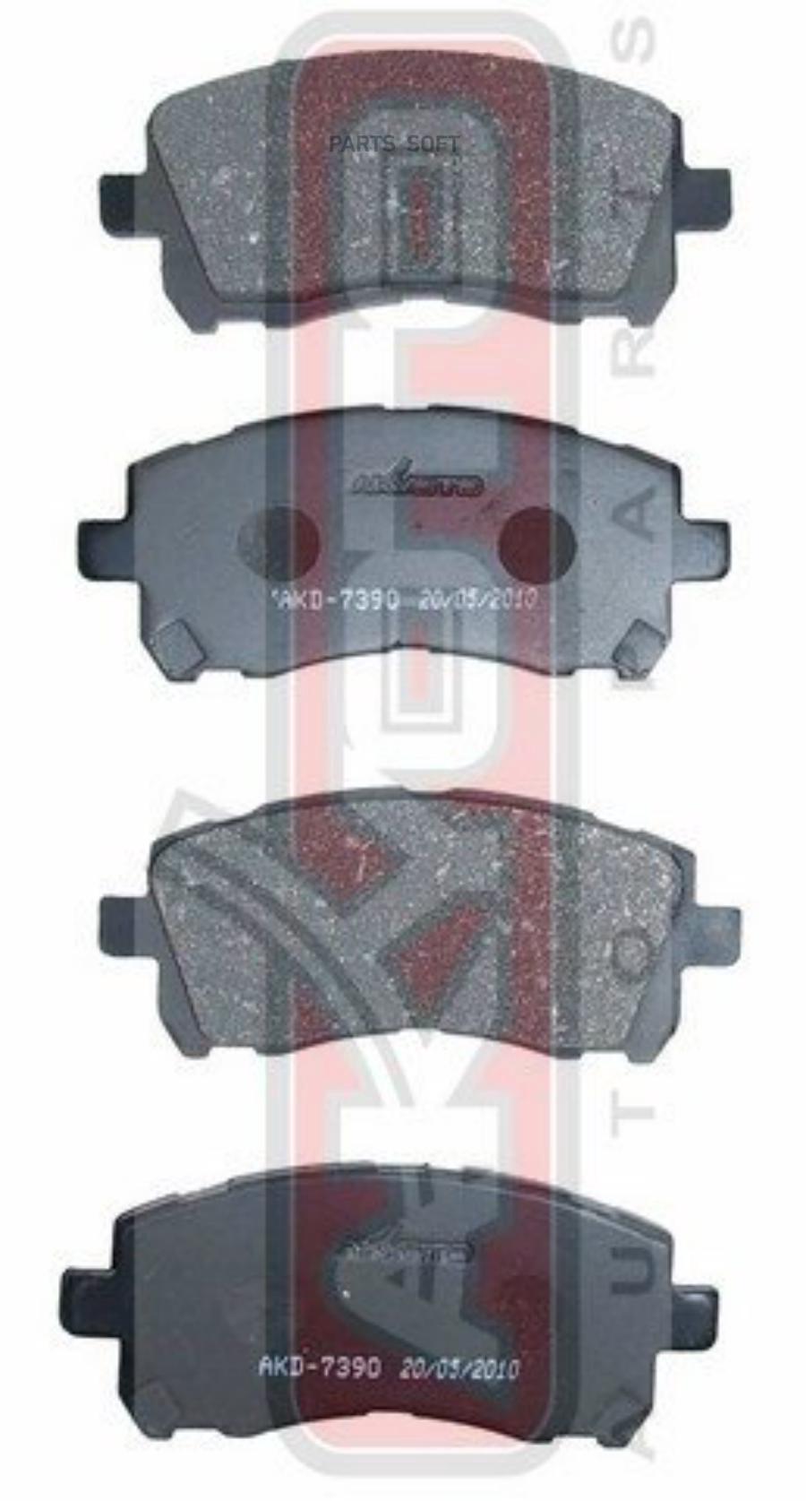 

Тормозные колодки Akyoto дисковые передние AKD-7390