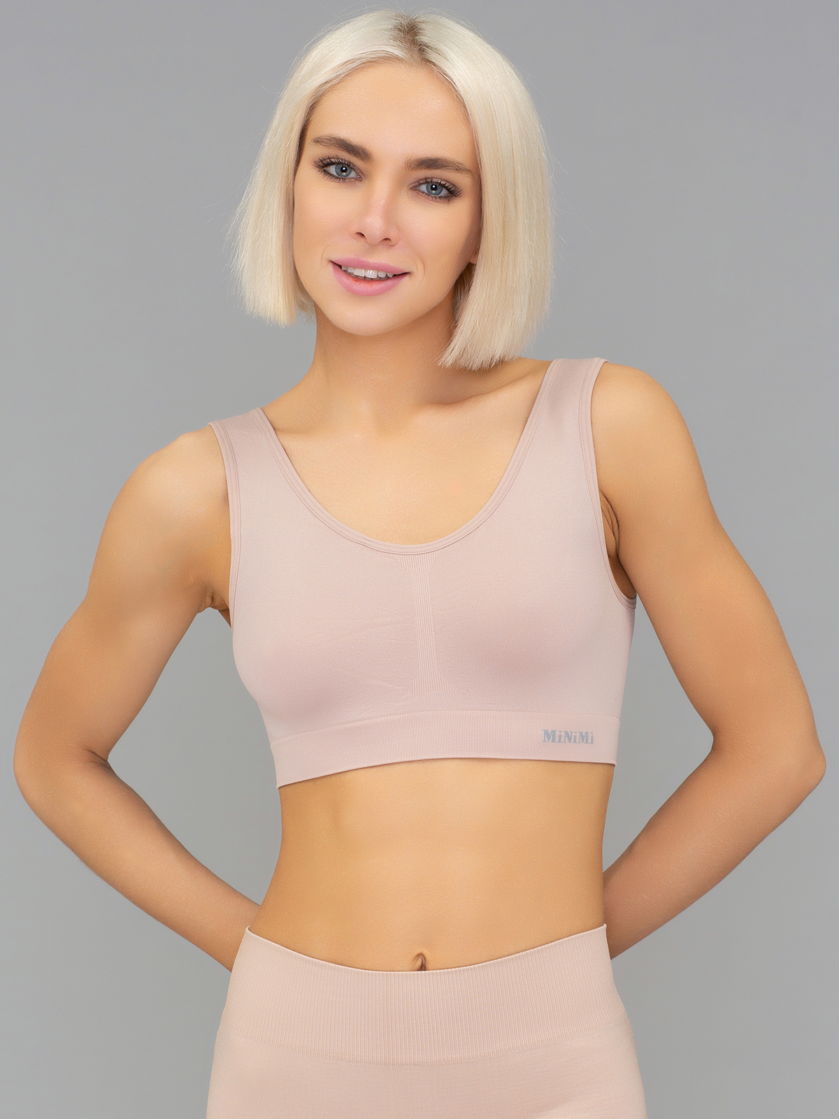 фото Топ женский minimi basic ma 131 бежевый s/m