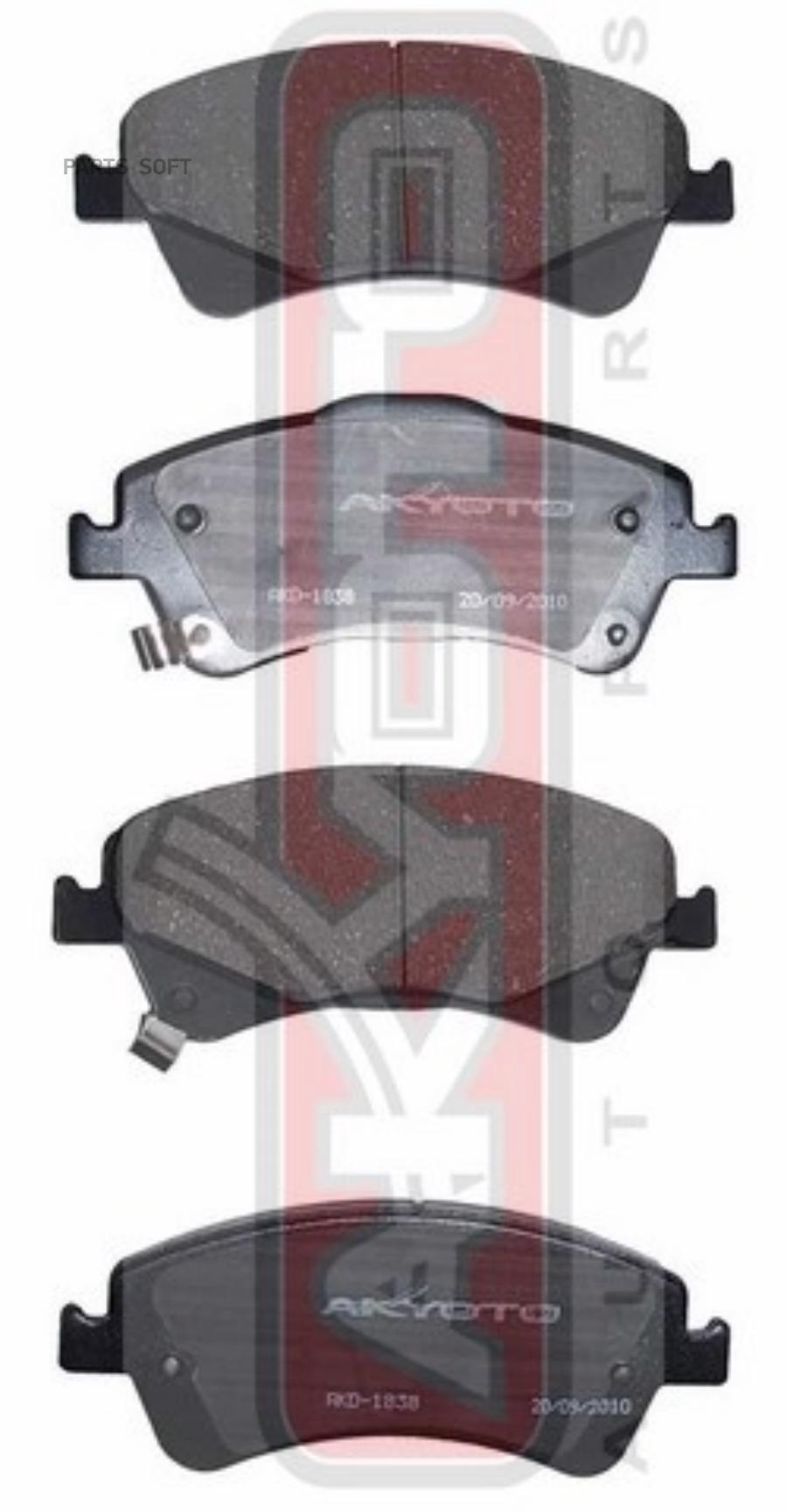 

Тормозные колодки Akyoto дисковые передние AKD-1837