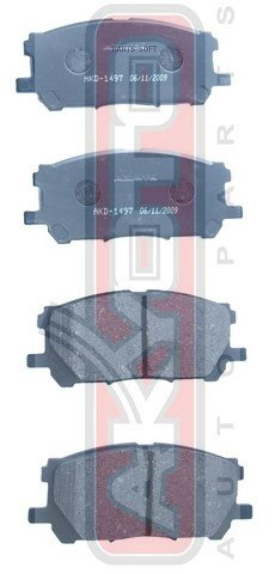 

Тормозные колодки Akyoto дисковые передние AKD-1497