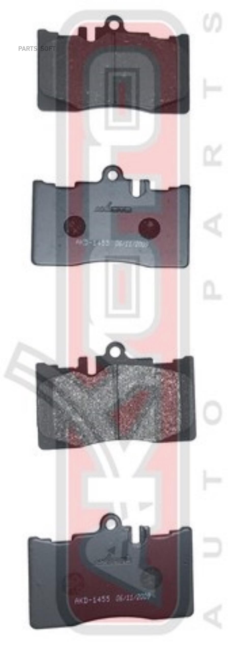 

Тормозные колодки Akyoto дисковые передние AKD-1455