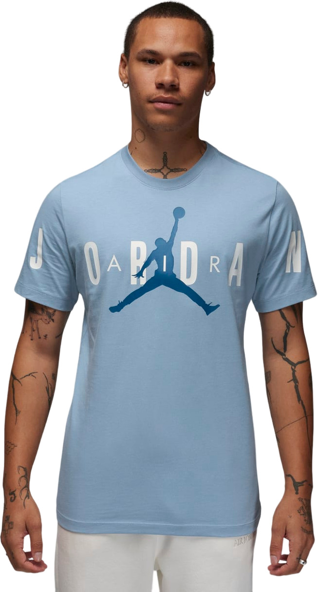 

Футболка мужская Nike Jordan Air Men's Stretch T-Shirt голубая L, Голубой, Jordan Air Men's Stretch T-Shirt