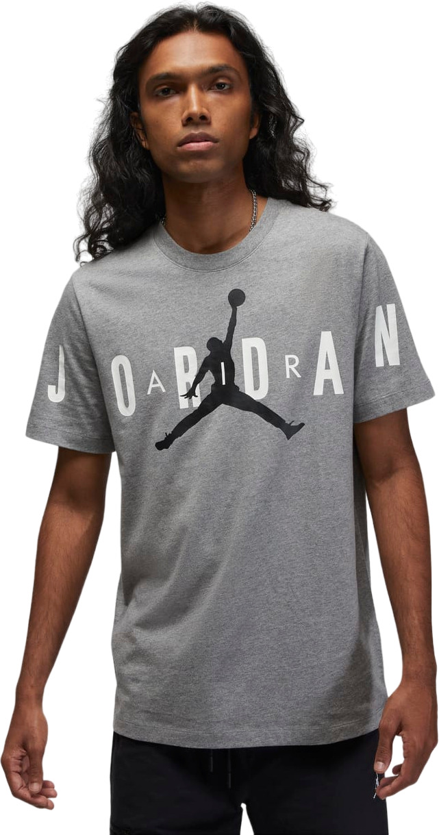 

Футболка мужская Nike Jordan Air Men's Stretch T-Shirt серая M, Серый, Jordan Air Men's Stretch T-Shirt