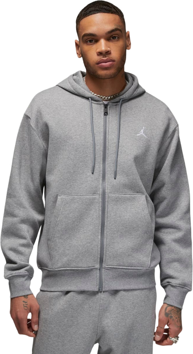 

Толстовка мужская Nike M J ESS FLC FZ HOODIE серая L, Серый, M J ESS FLC FZ HOODIE