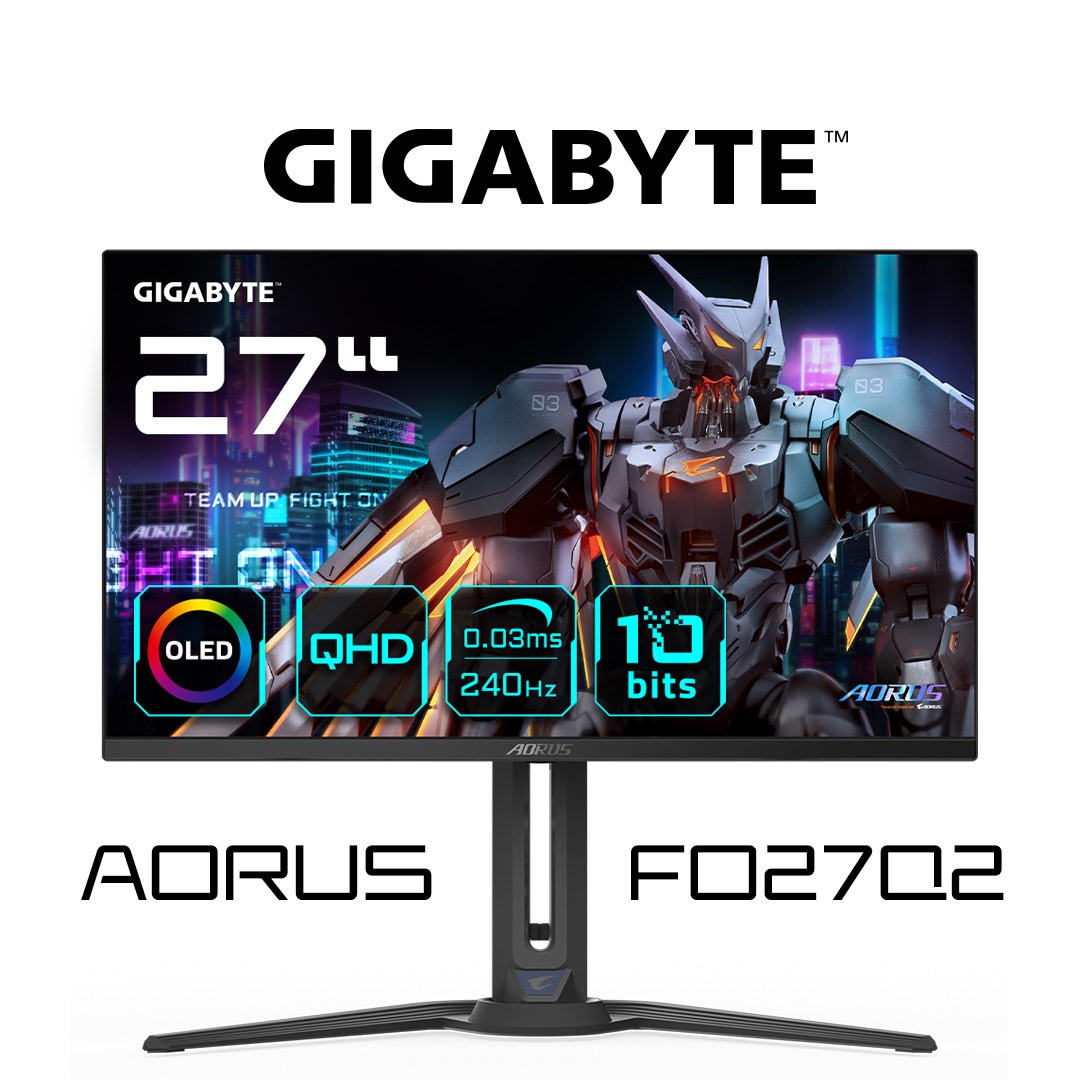 27" Монитор AORUS AORUS FO27Q2 240Hz 2560x1440 OLED черный