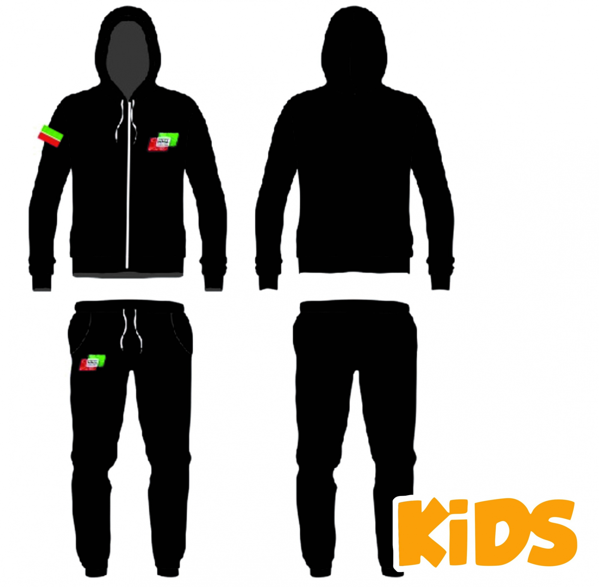 Костюм детский Puncher Федерации ММА РТ, черный, 164