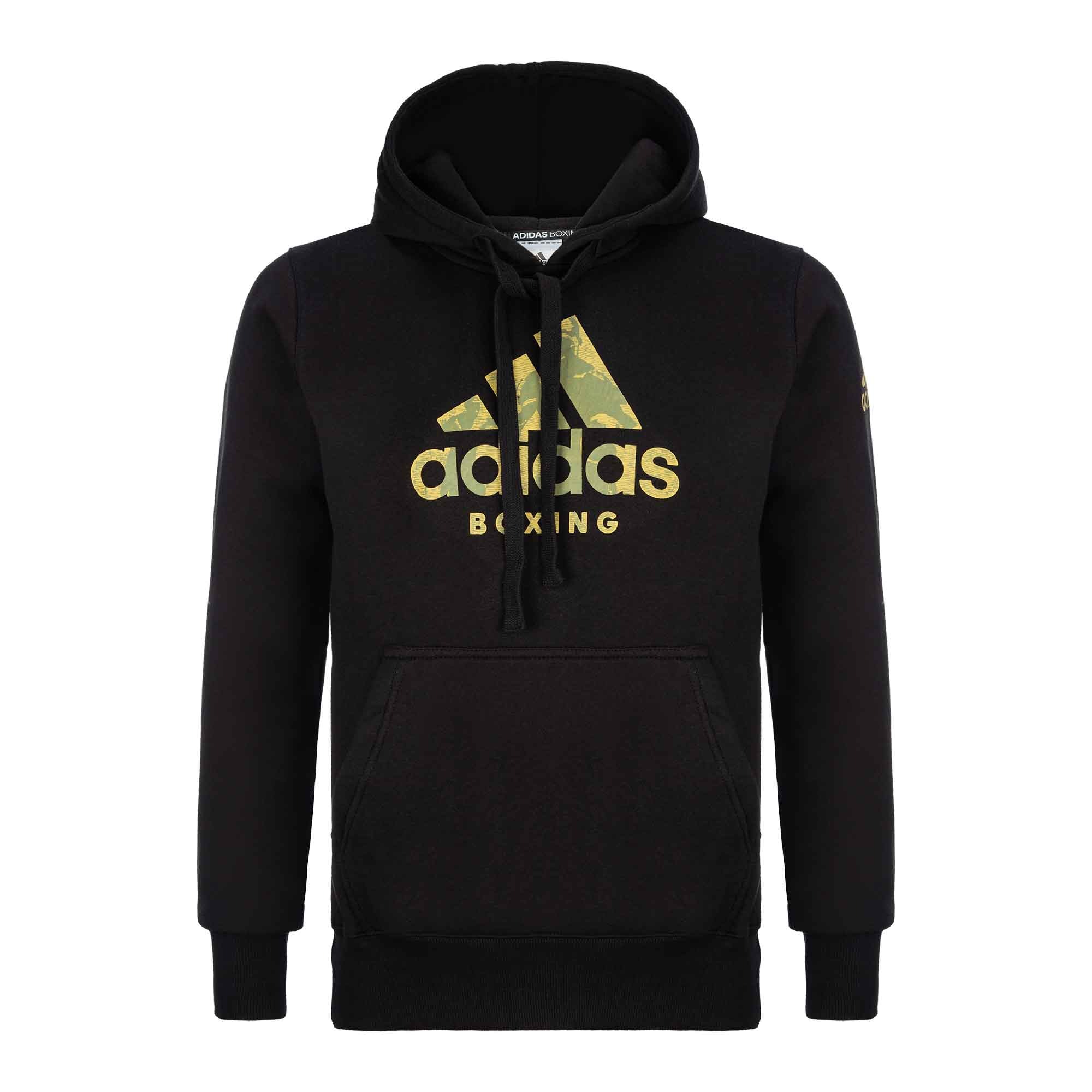 Худи детское Adidas Hoody Badge of Sport Boxing Kids adiCLHD20B-K, черно-золотой, 140