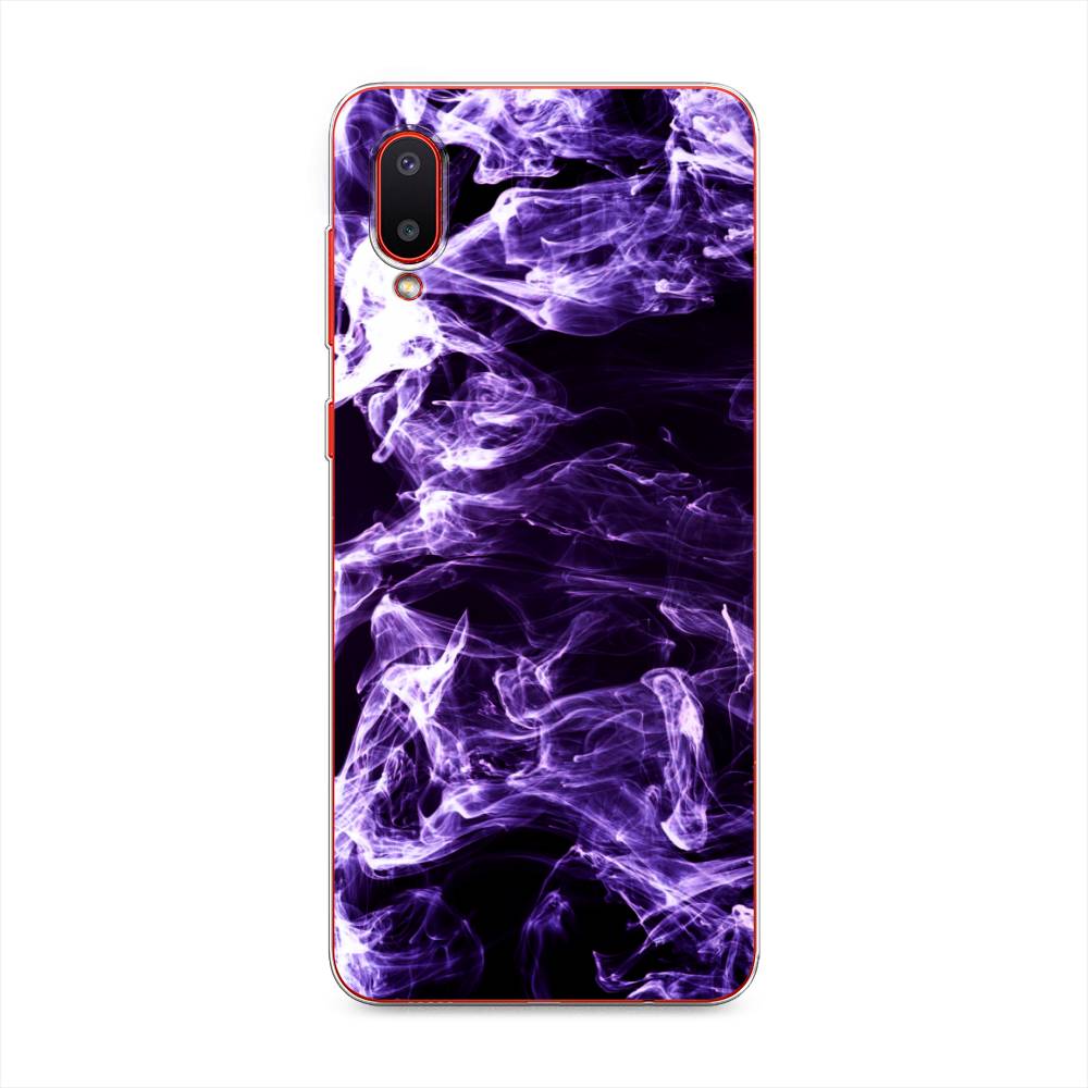 

Чехол на Samsung Galaxy A02 "Фиолетовый дым", Фиолетовый;белый;черный, 2102550-3