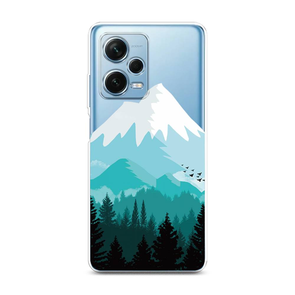 

Чехол на Xiaomi Redmi Note 12 Pro Plus "Синяя снежная гора", Белый;голубой, 317150-1