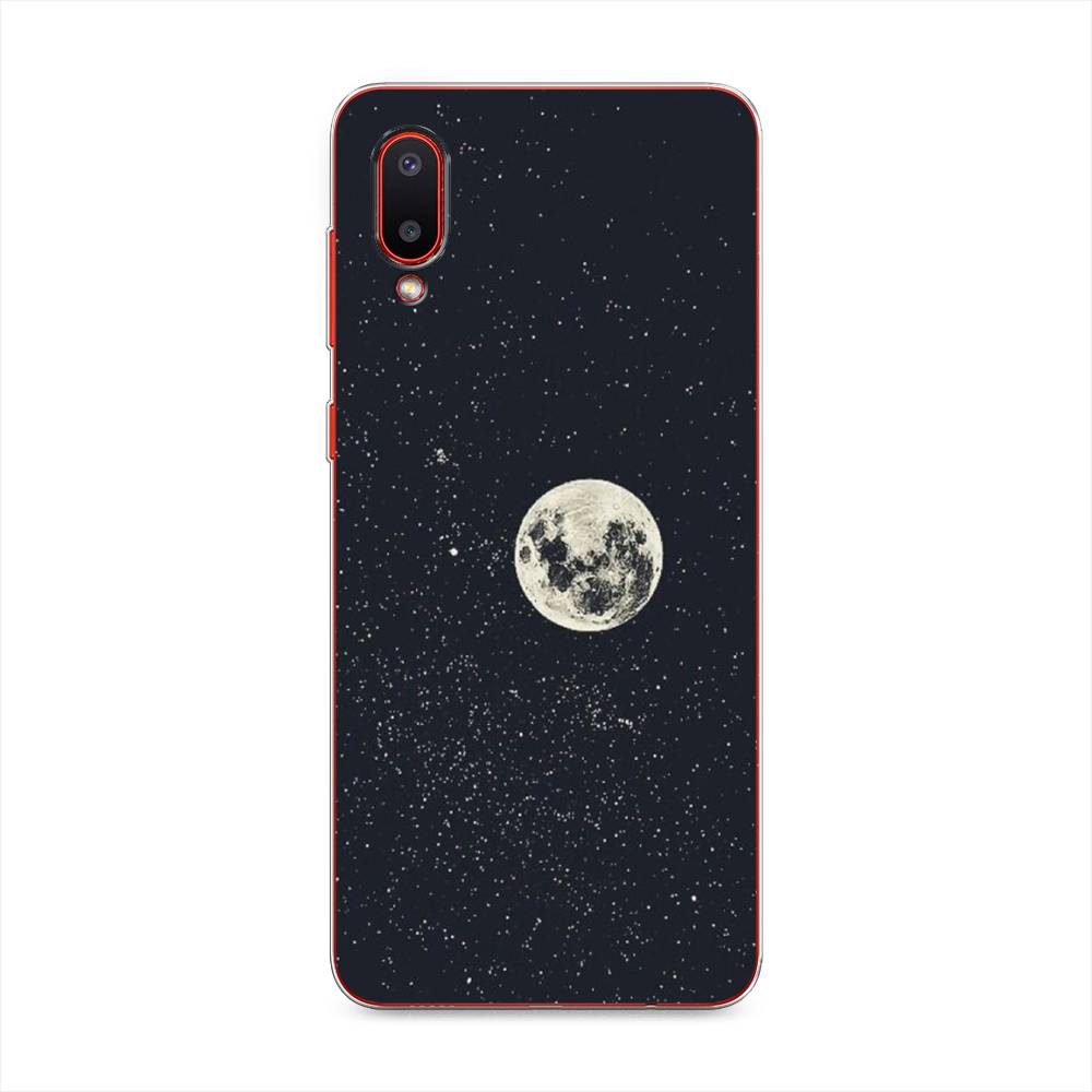 

Чехол на Samsung Galaxy A02 "Полнолуние", Красный, 2102550-2